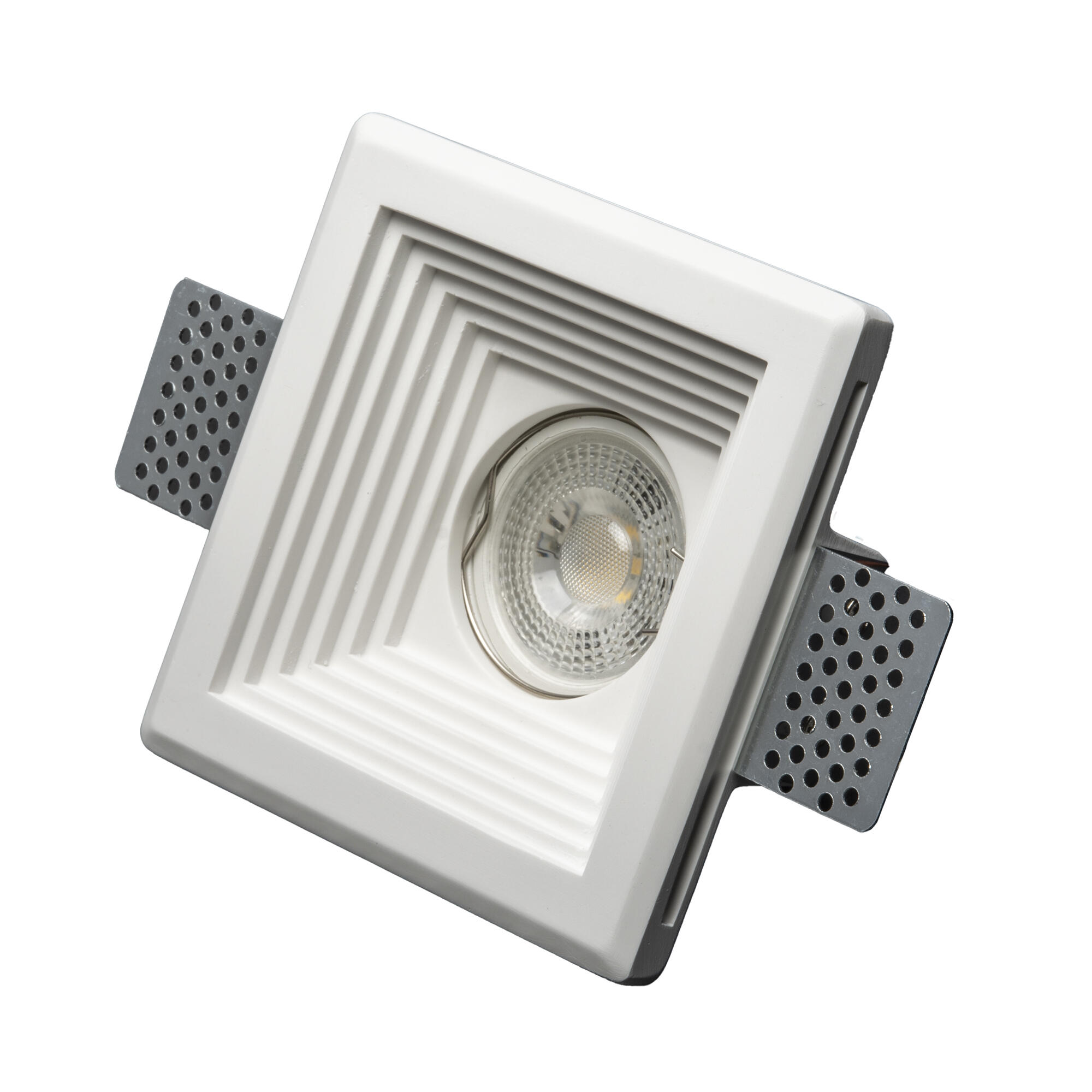 Alverlamp  Downlight Led Empotrable Cuadrado 749 Luz Neutro 4000K Ip20, Foco Led Empotrado Para Techos Blanco , Leroy Merlin