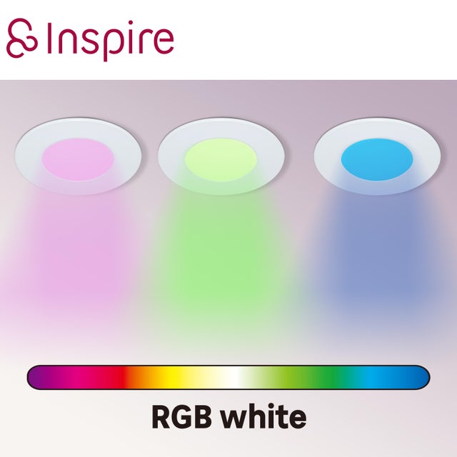 Kit 3 spots encastrés salle de bain Bitag IP65 couleurs/blanc/intensité, INSPIRE