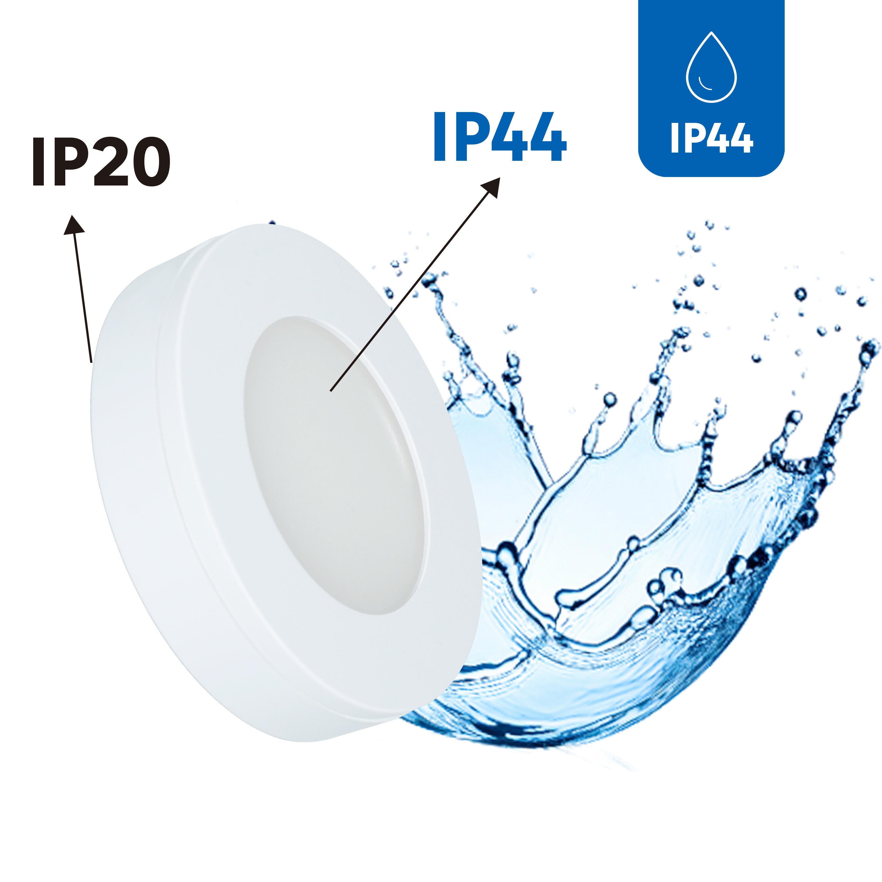 Spot LED encastré salle de bain IP44 Bazao, blanc neutre, INSPIRE blanc - 2