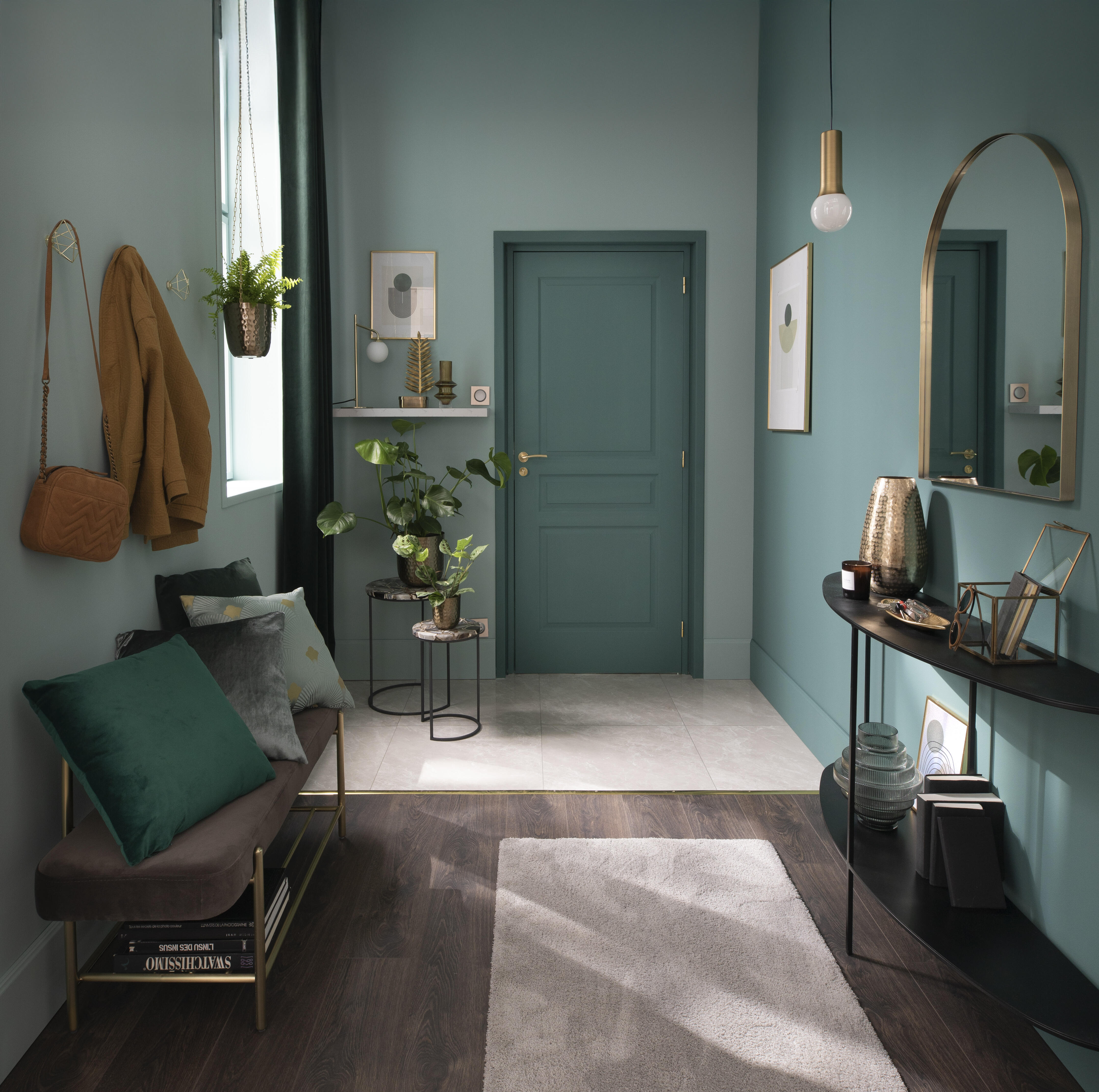 Zasłona welurowa Tony Exotic zielona 200 x 280 cm na taśmie Inspire - 3