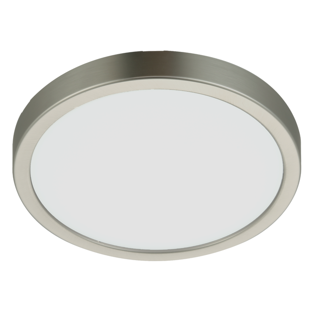 Oprawa natynkowa Sanoa LED 2500 lm 14.3W barwa od ciepłej do zimnej 23 cm nikiel IP44 Inspire