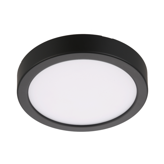 Oprawa natynkowa Sanoa LED 1000 lm 5.7W barwa od ciepłej do zimnej 12 cm czarna IP44 Inspire