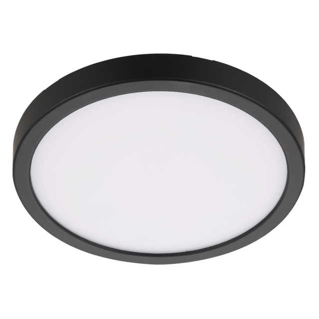 Oprawa natynkowa Sanoa LED 2500 lm 14.3W barwa ciepła, neutralna, zimna 23 cm czarna IP44 Inspire