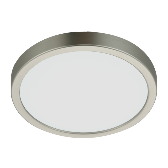 Oprawa natynkowa Sanoa LED 2000 lm 10.5W barwa ciepła, neutralna, zimna 18 cm nikiel IP44 Inspire
