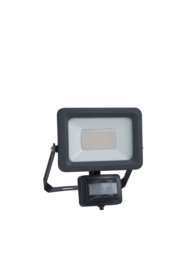 Faro da esterno con sensore di movimento Yonkers in alluminio, grigio metallizzato, Modulo LED 20W INSPIRE