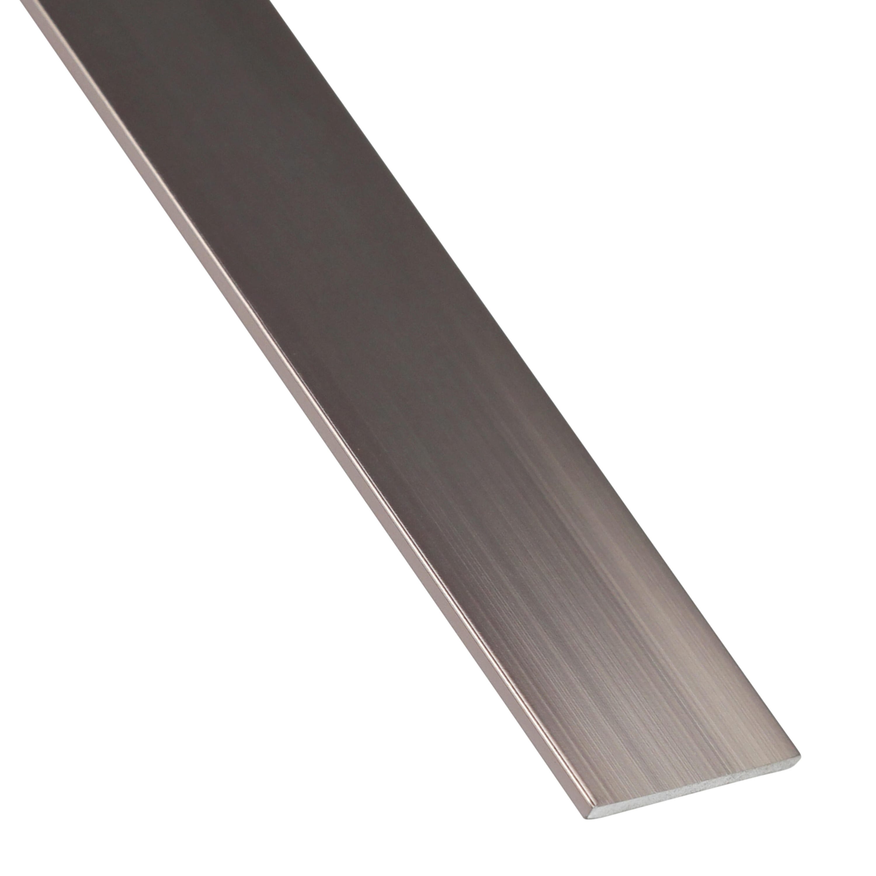 Piatto Color Rame Profilo piatto STANDERS in alluminio anodizzato rame lucido L1m ...