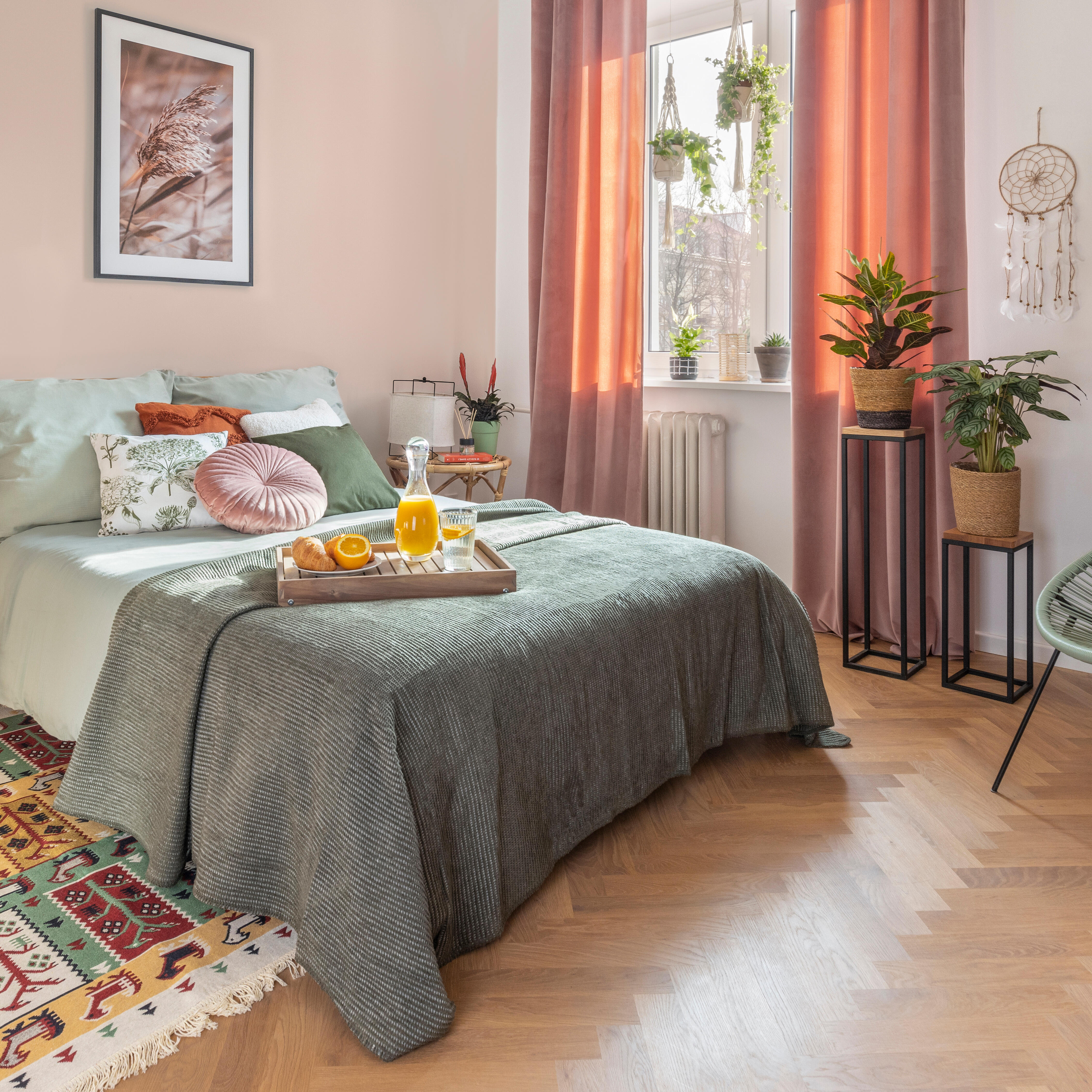 Zasłona welurowa Tony różowa 200 x 280 cm na taśmie Inspire - 3