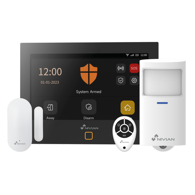 KIT ALARMA GPRS/WIFI CON PANTALLA TÁCTIL