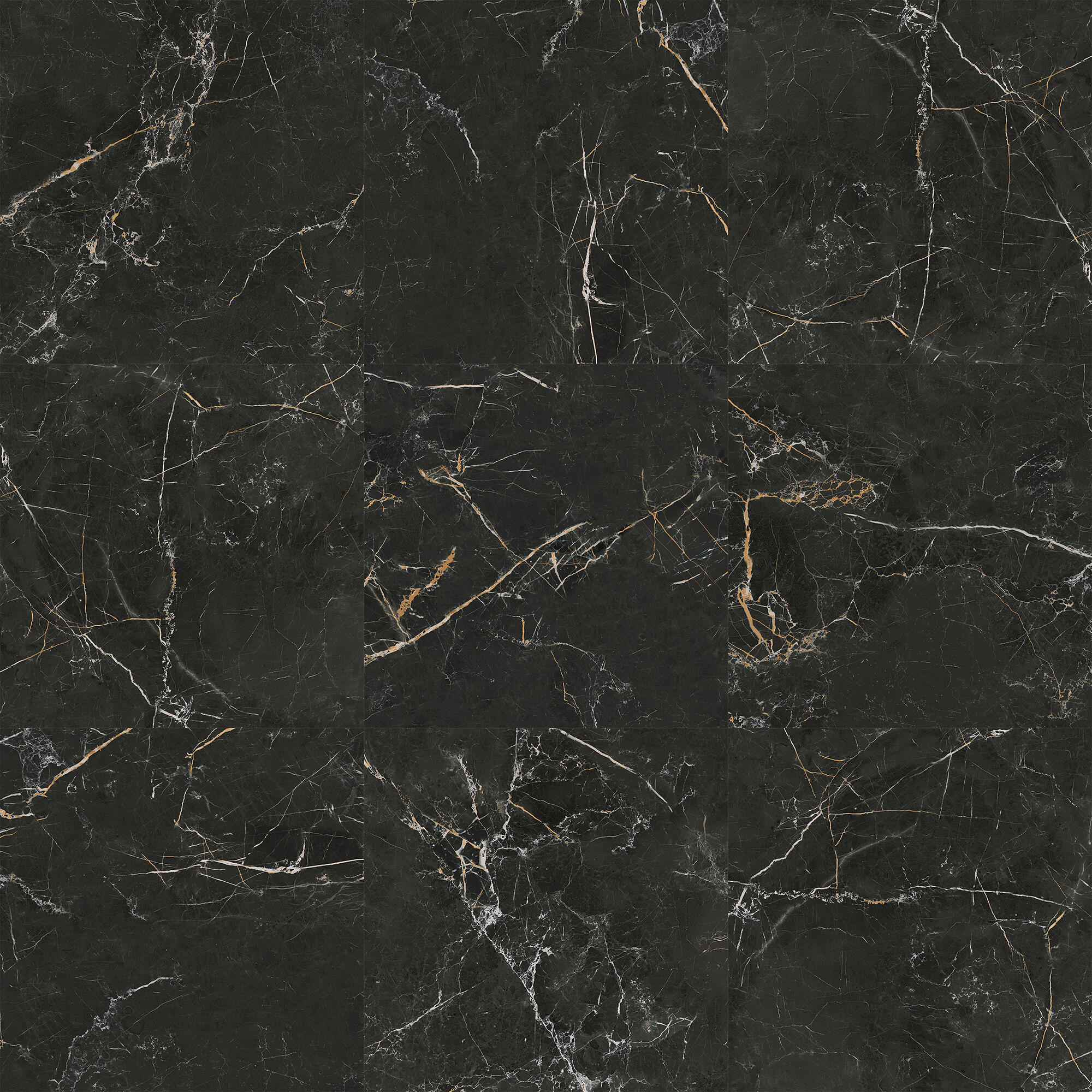 Carrelage sol intérieur effet marbre noir gold Murano l.60.5 x L.60.5 cm 1,44M2 - 5