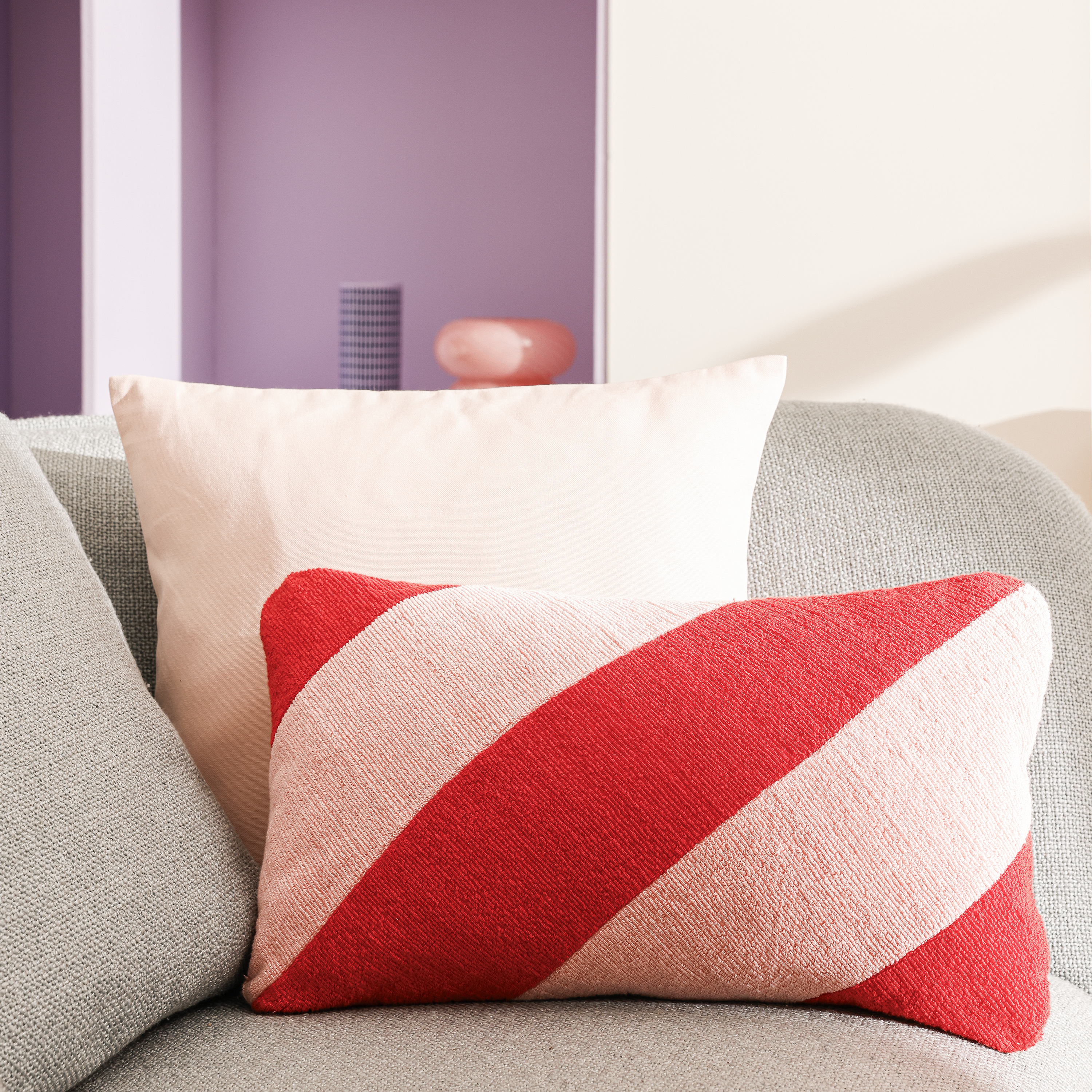 Almofada Chamallow 30x50cm algodão rosa Inspire - 5