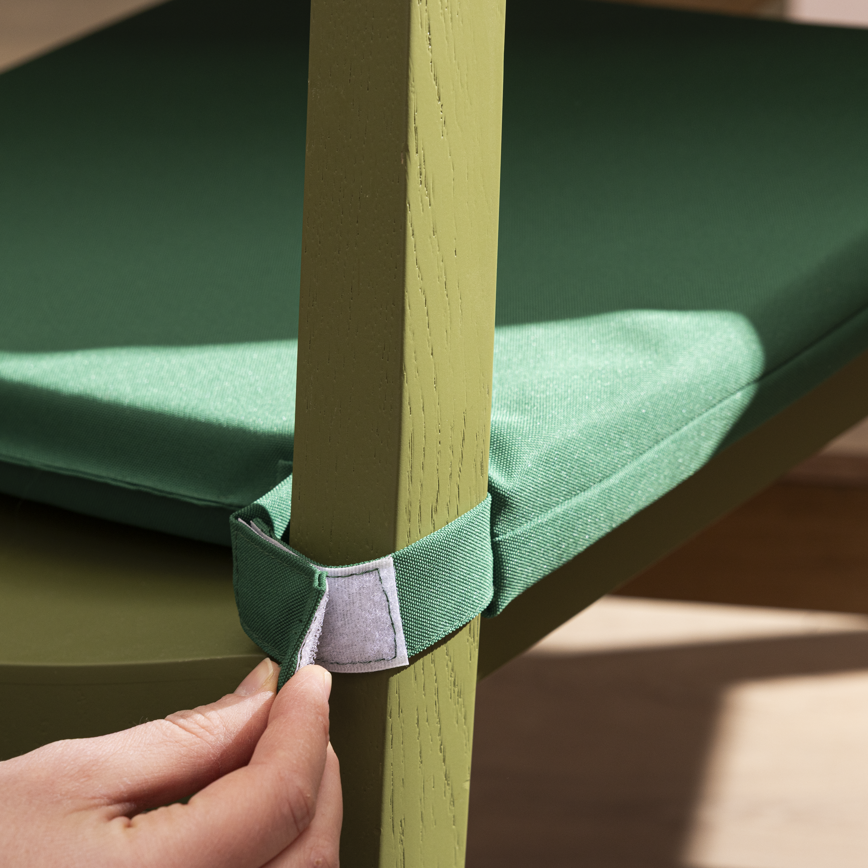 Coussin de chaise New joy, vert, l.40 x L.40 cm INSPIRE - 6