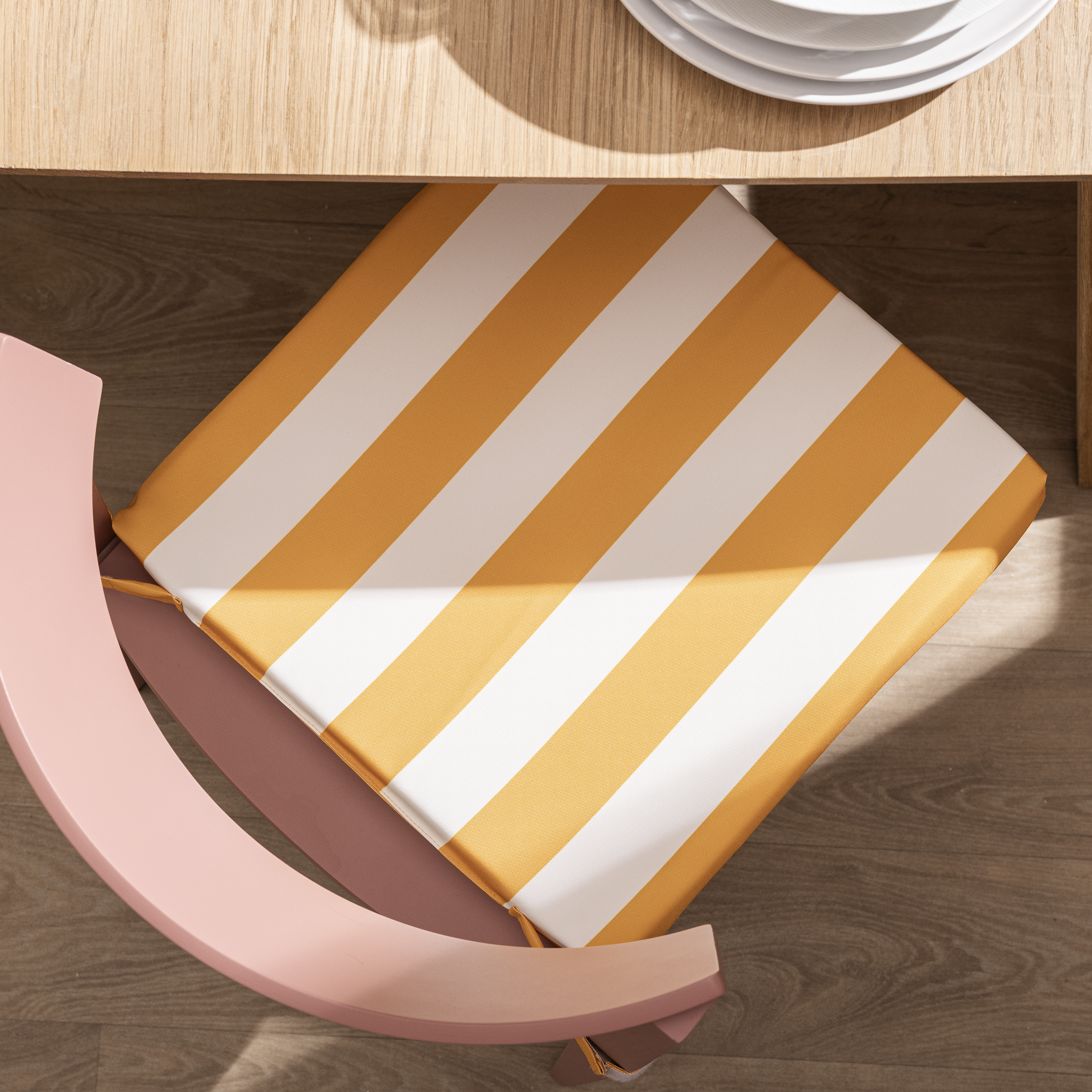 Coussin de chaise INSPIRE New joy jaune / doré, l.40 x L.45 cm - 7