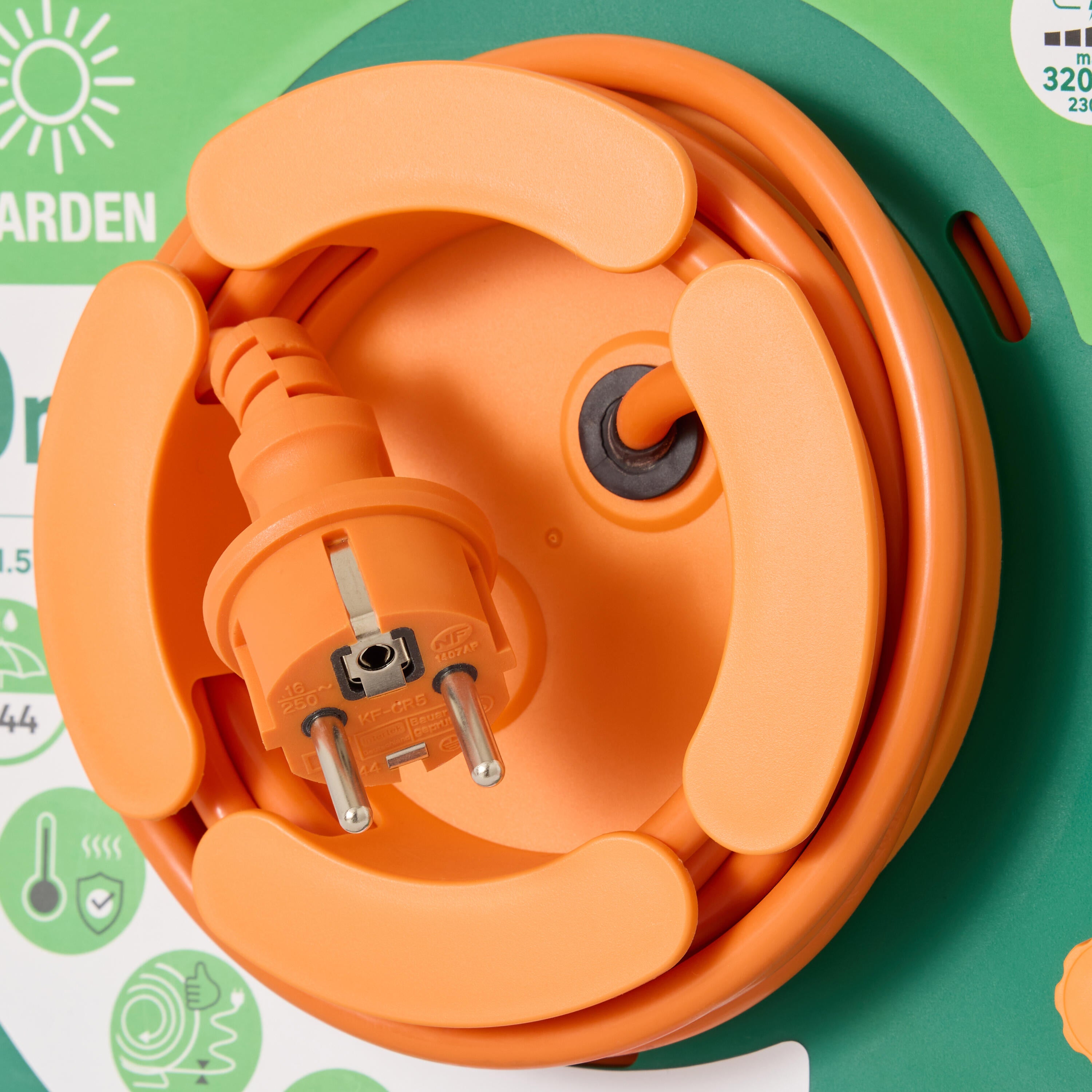 Enrolador LEXMAN exterior IP44 1 tomada 3g1,5 H05-VVF 40metros laranja - 6