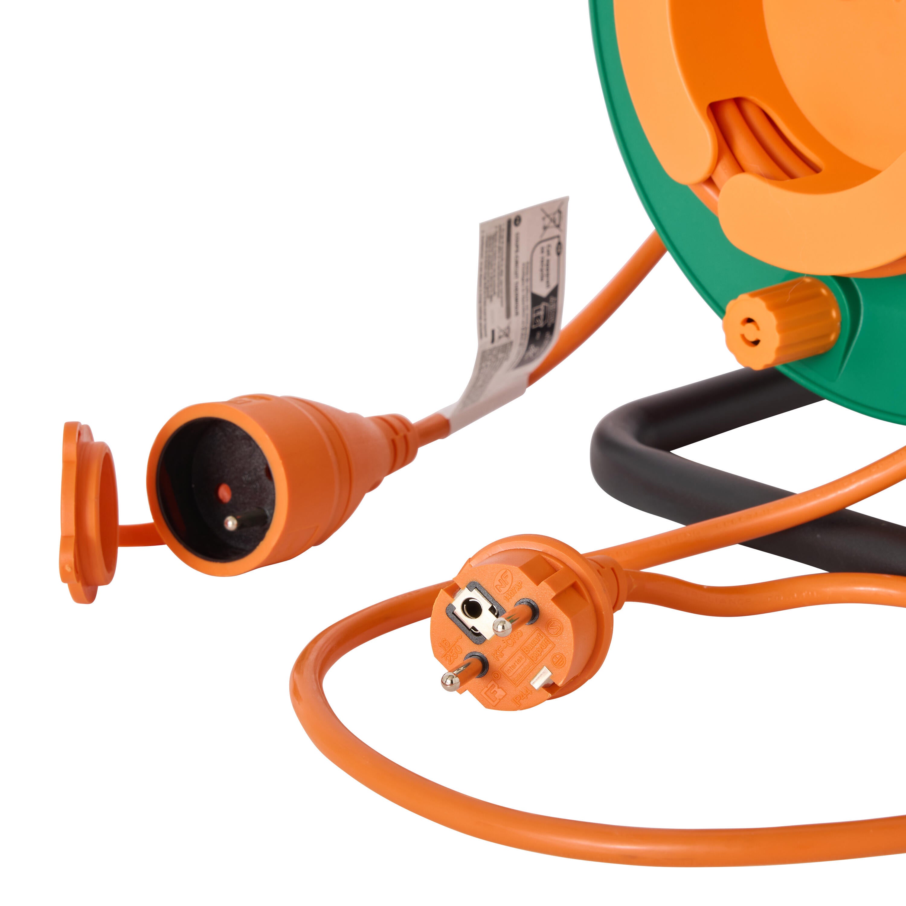 Enrolador LEXMAN exterior IP44 1 tomada 3g1,5 H05-VVF 40metros laranja - 5