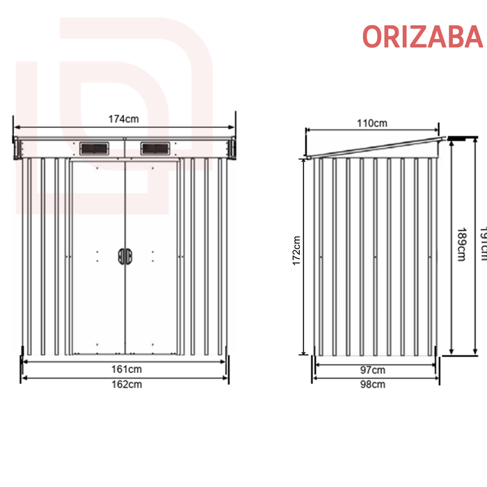 Abris de jardin naterial leroy merlin en metal dimensions 