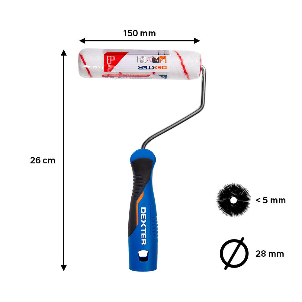Mini rolo DEXTER LACAR 15CM - 4