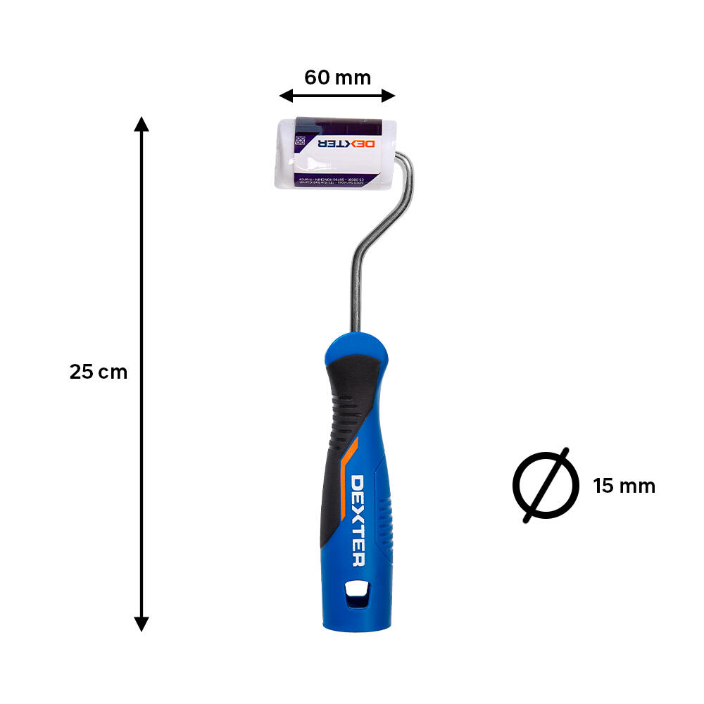 Mini-rolo para lacar 25cmx60mm Dexter - 3