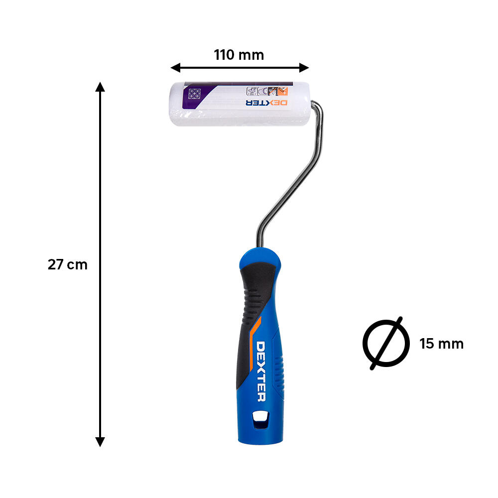 Mini-rolo para lacar 27cmx110mm Dexter - 4