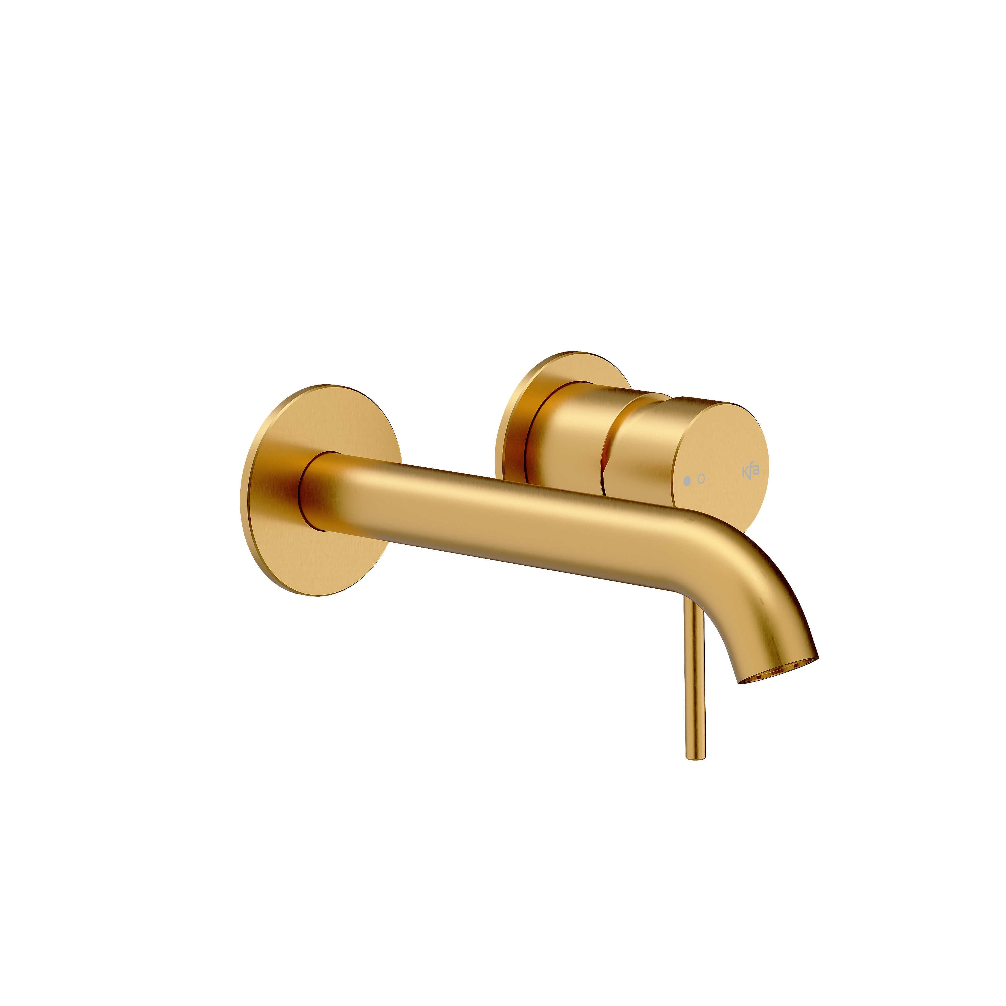 Bateria umywalkowa podtynkowa ścienna Flint złoty Armatura Kraków