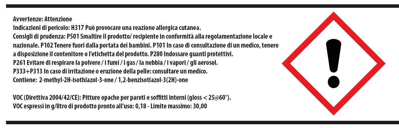 Pittura per interni per parete e soffitto traspirante CINGHIALE bianco satinato 14 L - 2