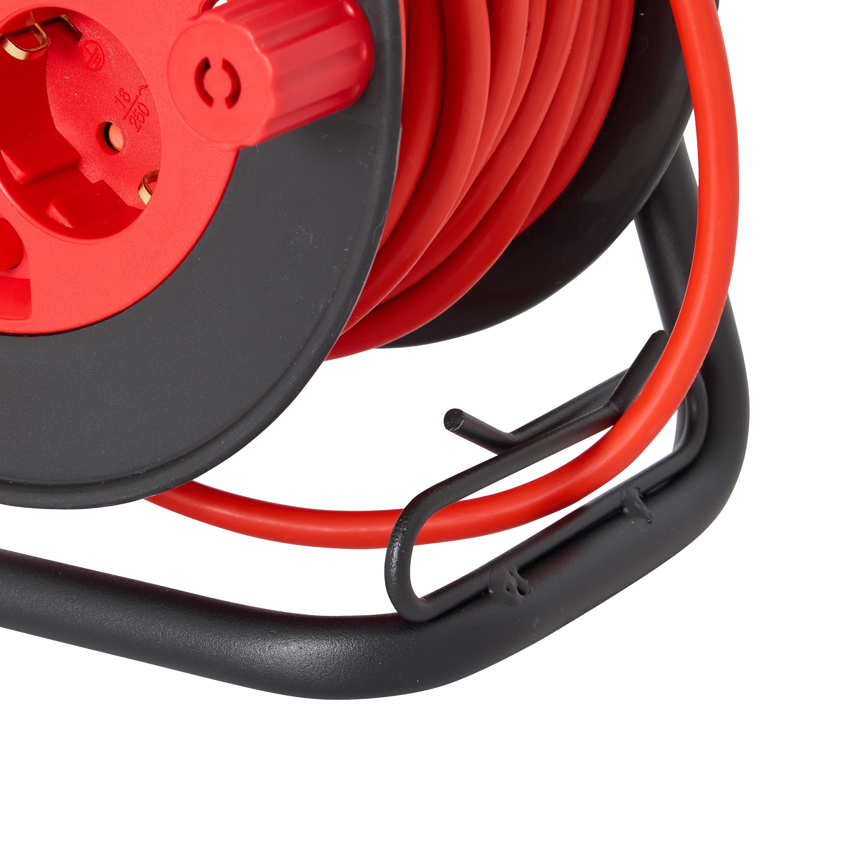 Enrolador LEXMAN 4 tomadas 3g1 H05-VVF 15metros vermelho/preto - 5
