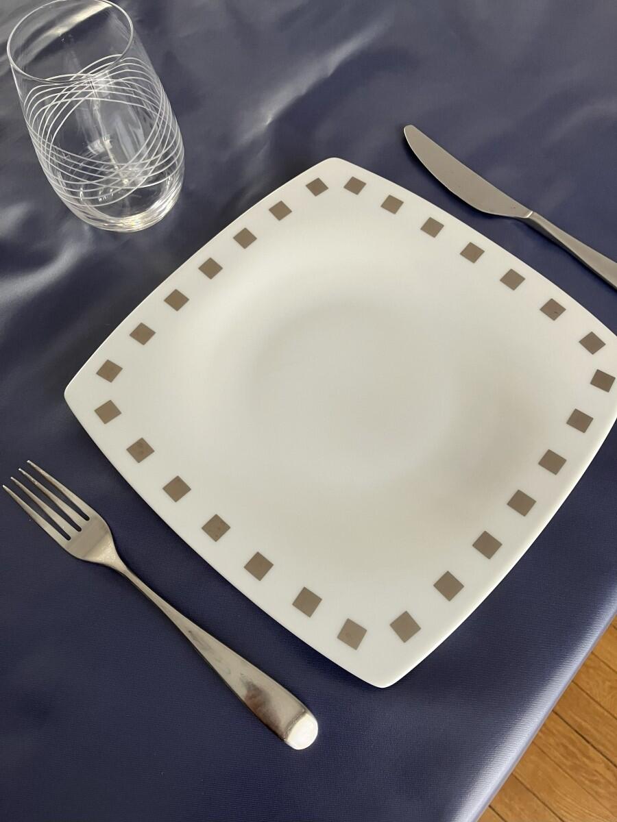 Nappe enduite rectangulaire l.140 x L.180 cm, polyester antitâche bleu - 5