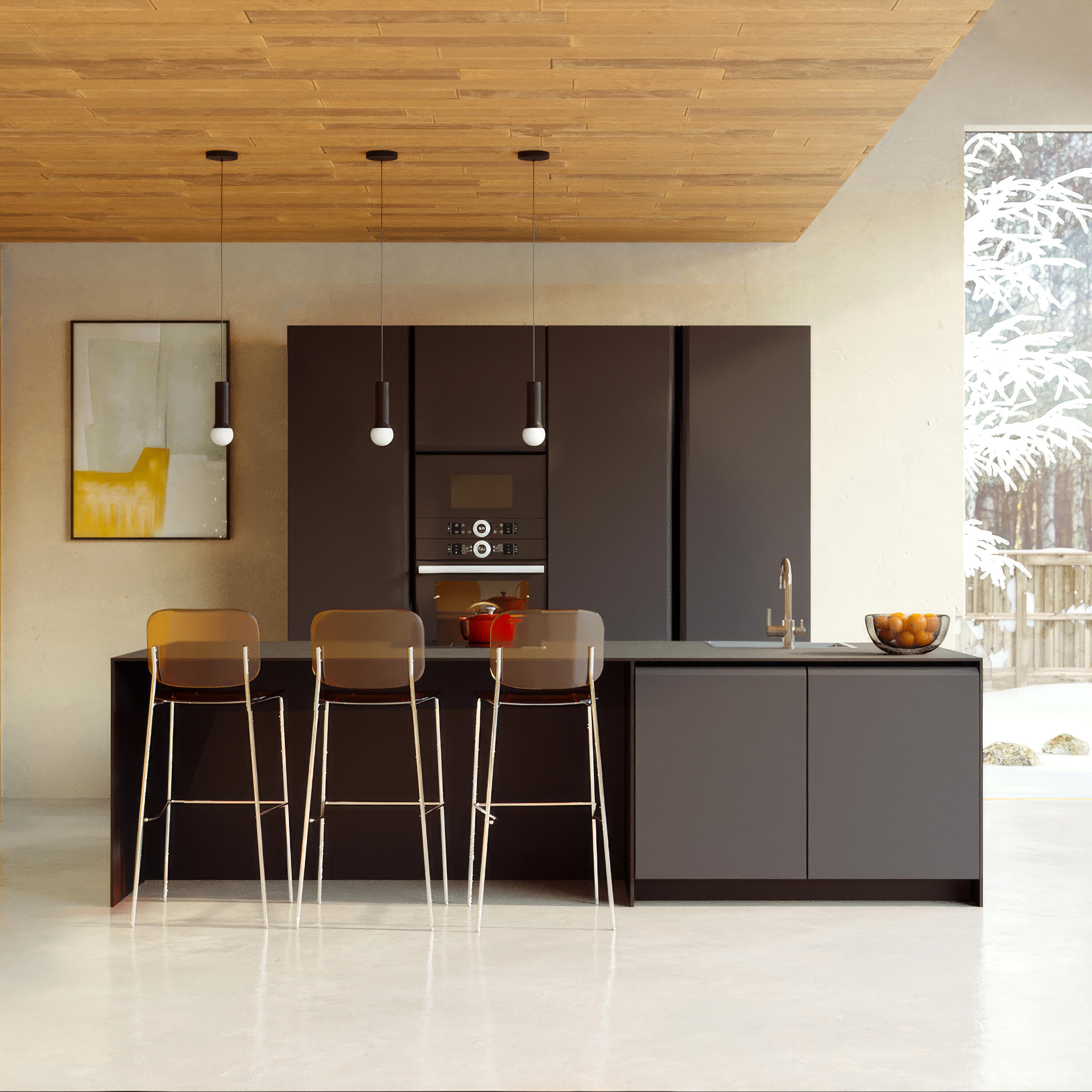 Porta hrz 60x48 Montreal cinza mate - 8