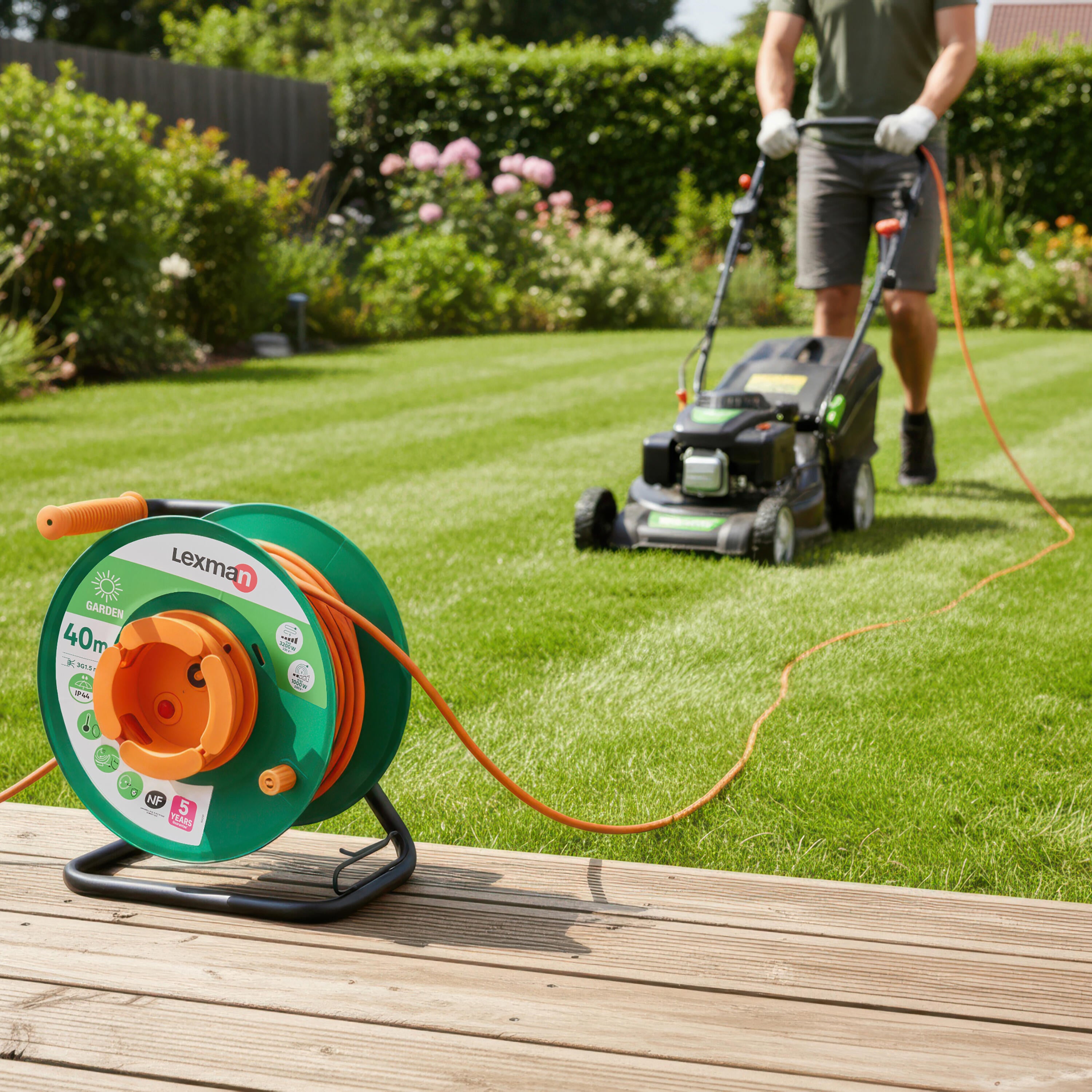 Enrouleur vide pour jardin, sans prise LEXMAN - 7
