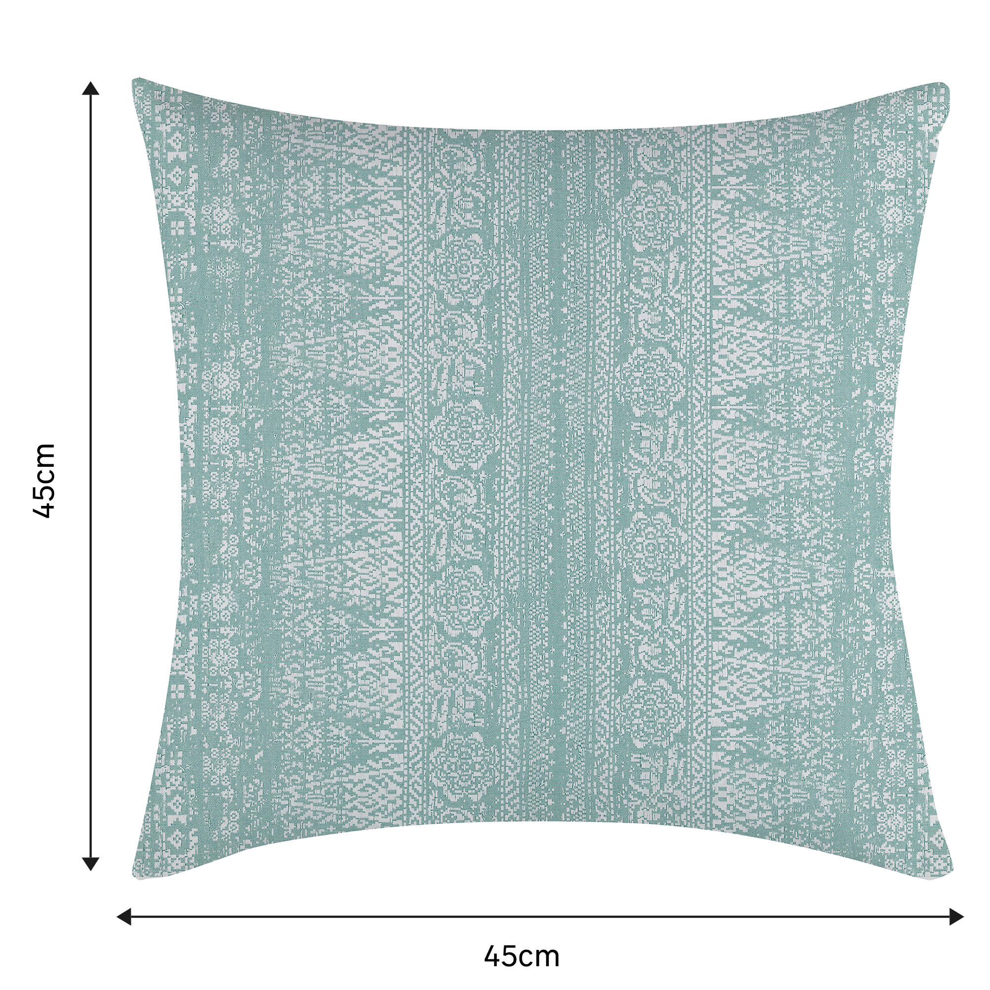 Cojín decorativo cuadrado exterior e interior Mars ornamentado arabesco algodón poliéster agua RIOMA 45x45cm - 2