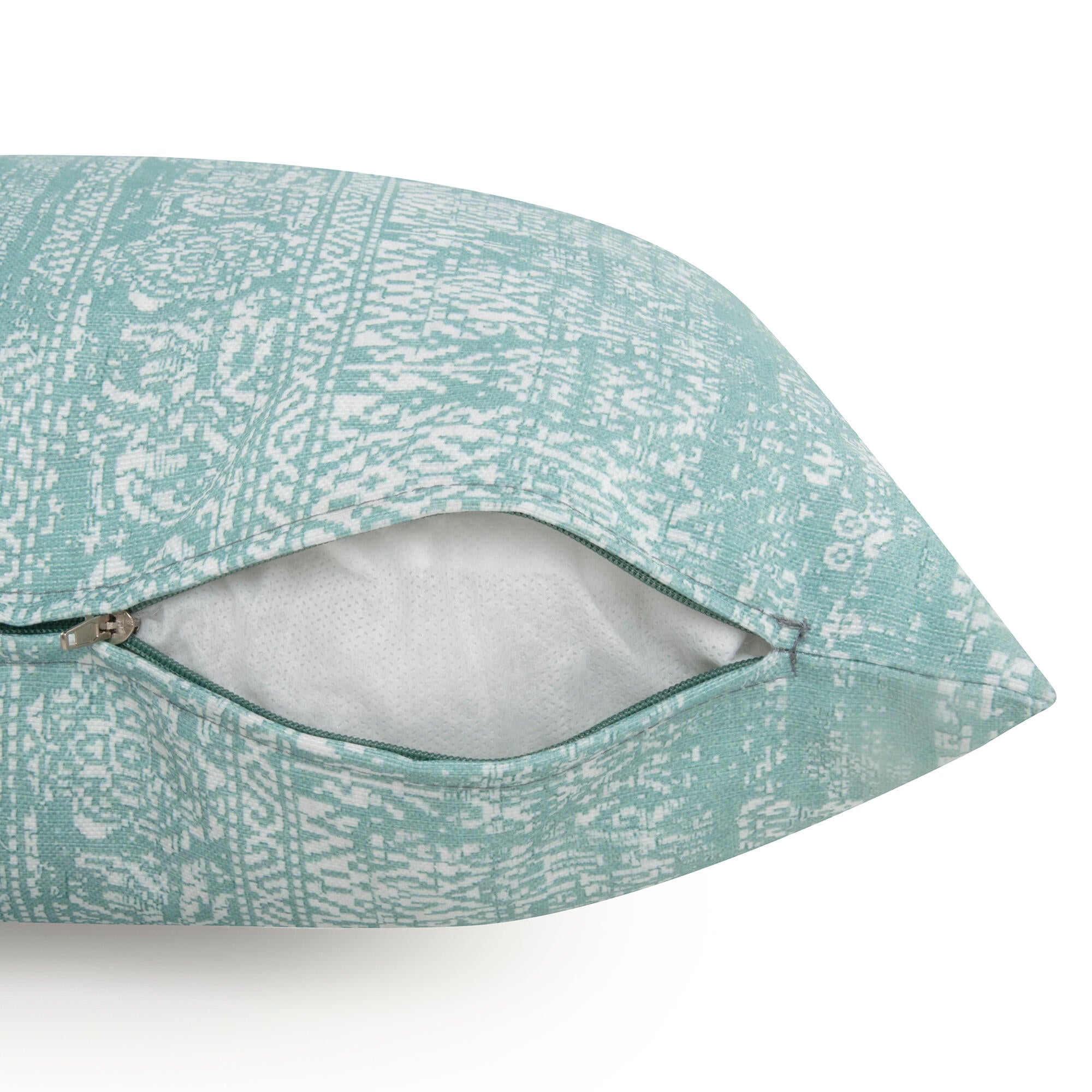 Cojín decorativo cuadrado exterior e interior Mars ornamentado arabesco algodón poliéster agua RIOMA 45x45cm - 4