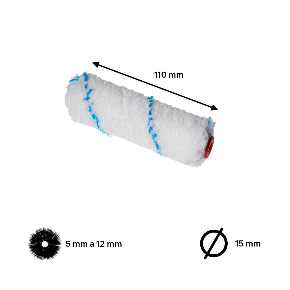 5 recargas de rolos DEXTER UNIVERSAL PAREDE E MADEIRA 11CM - 4