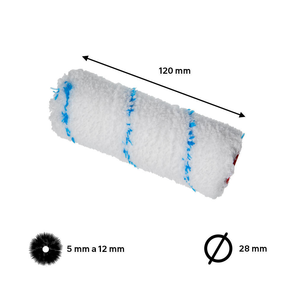 2 recargas de rolos DEXTER UNIVERSAL PAREDE E MADEIRA 12CM - 4