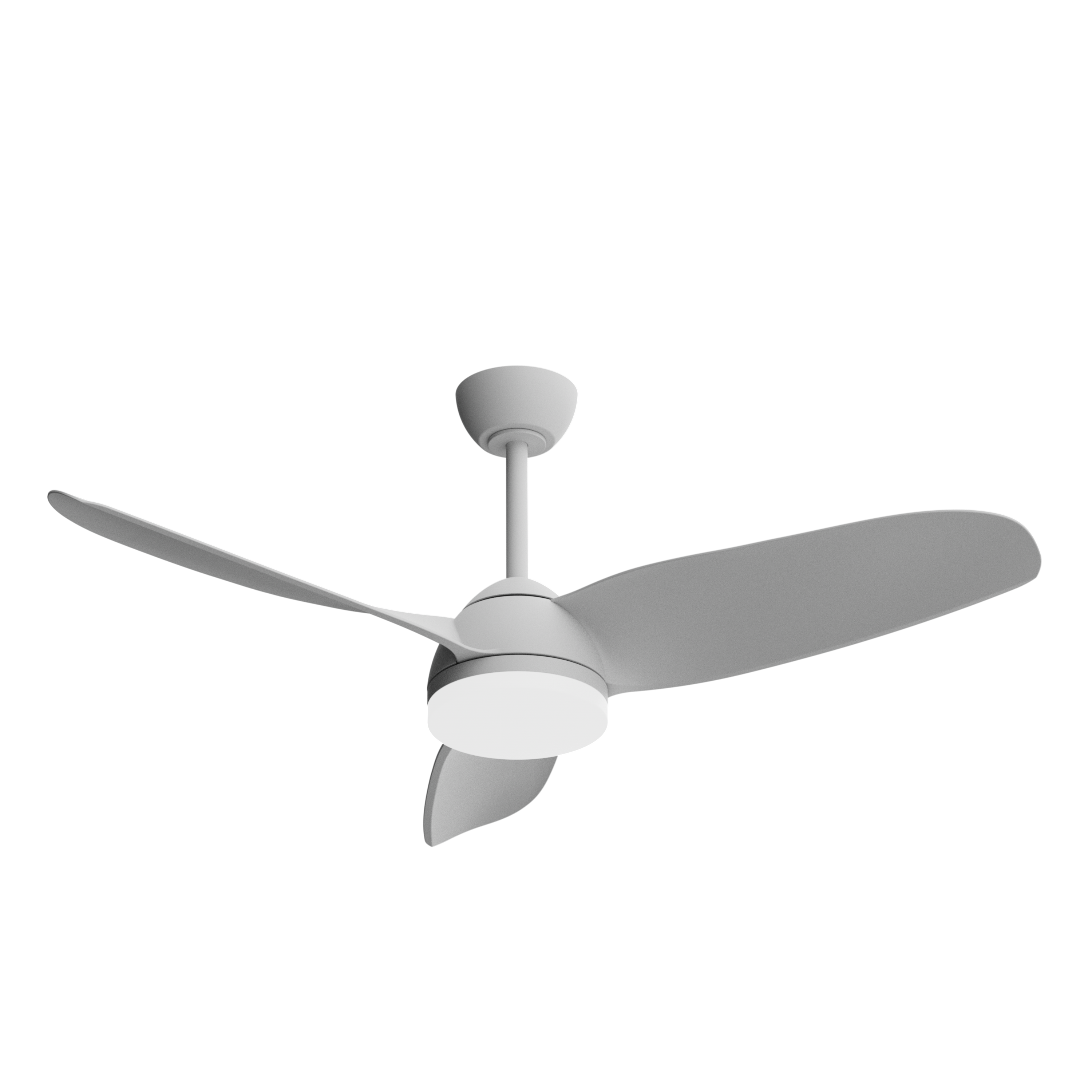 Ventilador de techo con luz silencioso DC 37W con mando ø132 cm Beach INSPIRE blanco luz CCT 3 aspas| 6 velocidades| modo verano/invierno| brisa| temporizador| recomendado de 20 a 40m² - 2