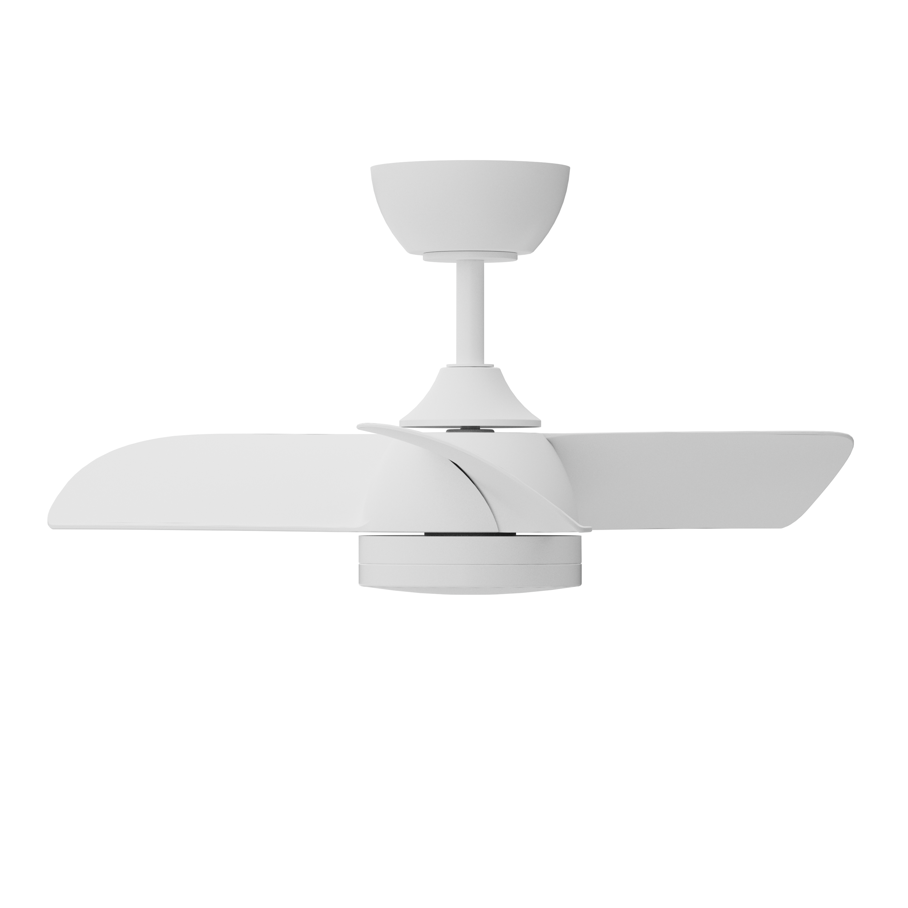 Ventilador de techo con luz silencioso DC 26W con mando ø71 cm Beach INSPIRE blanco luz CCT 3 aspas| 6 velocidades| modo verano/invierno| brisa| temporizador| recomendado para <13m² - 15