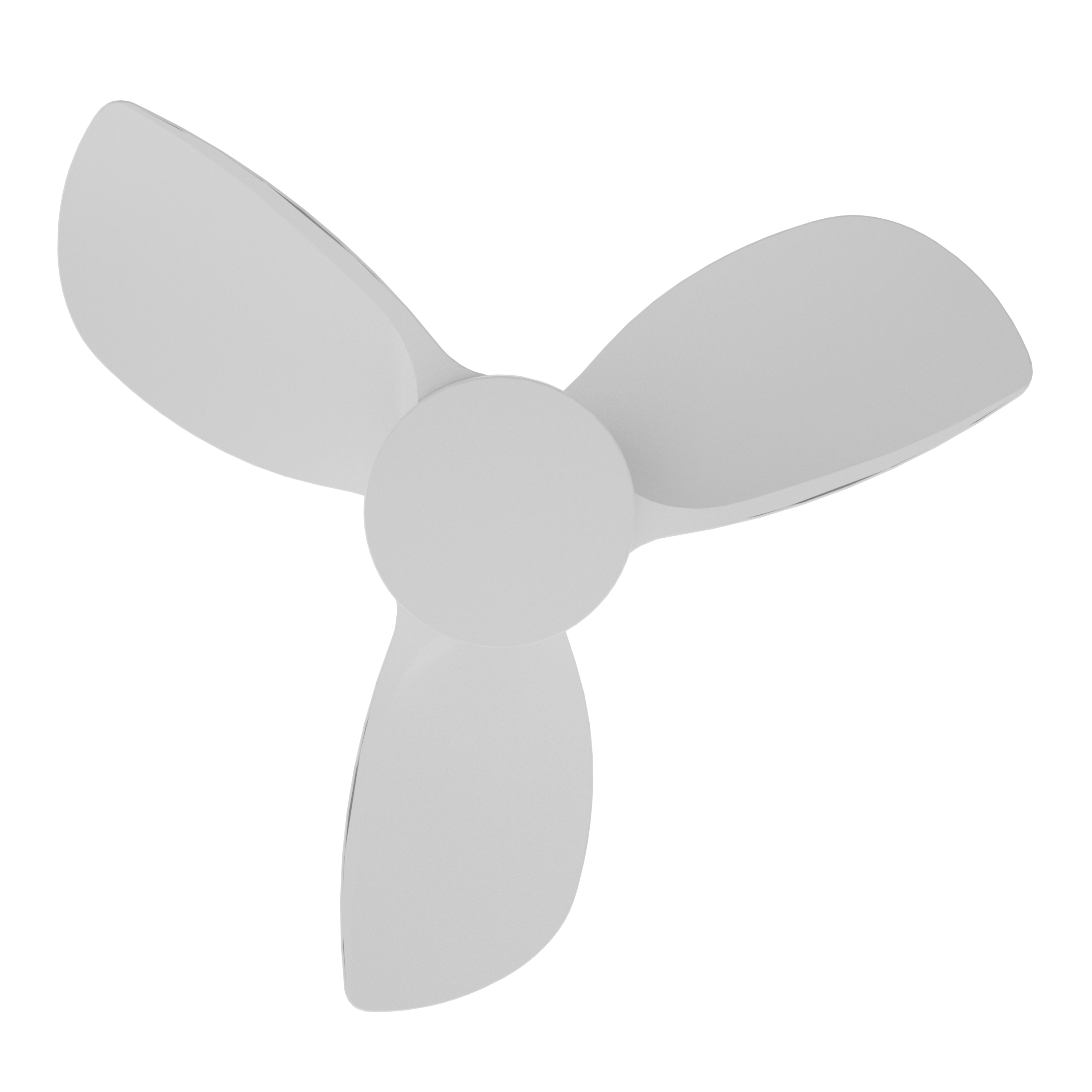 Ventilador de techo con luz silencioso DC 26W con mando ø71 cm Beach INSPIRE blanco luz CCT 3 aspas| 6 velocidades| modo verano/invierno| brisa| temporizador| recomendado para <13m² - 14