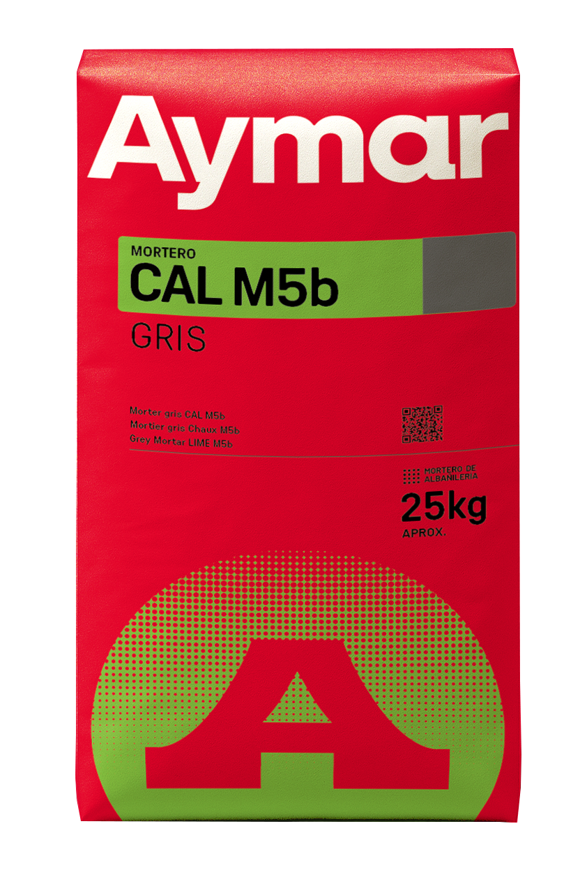 MORTERO SECO GRIS M5B CON CAL AYMAR 25 KG - 2