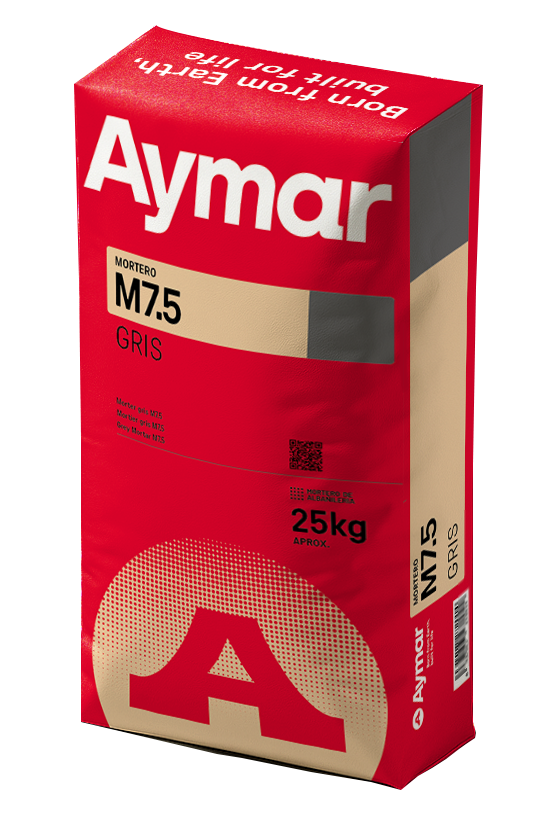 MORTERO SECO GRIS M7,5 AYMAR 25 KG