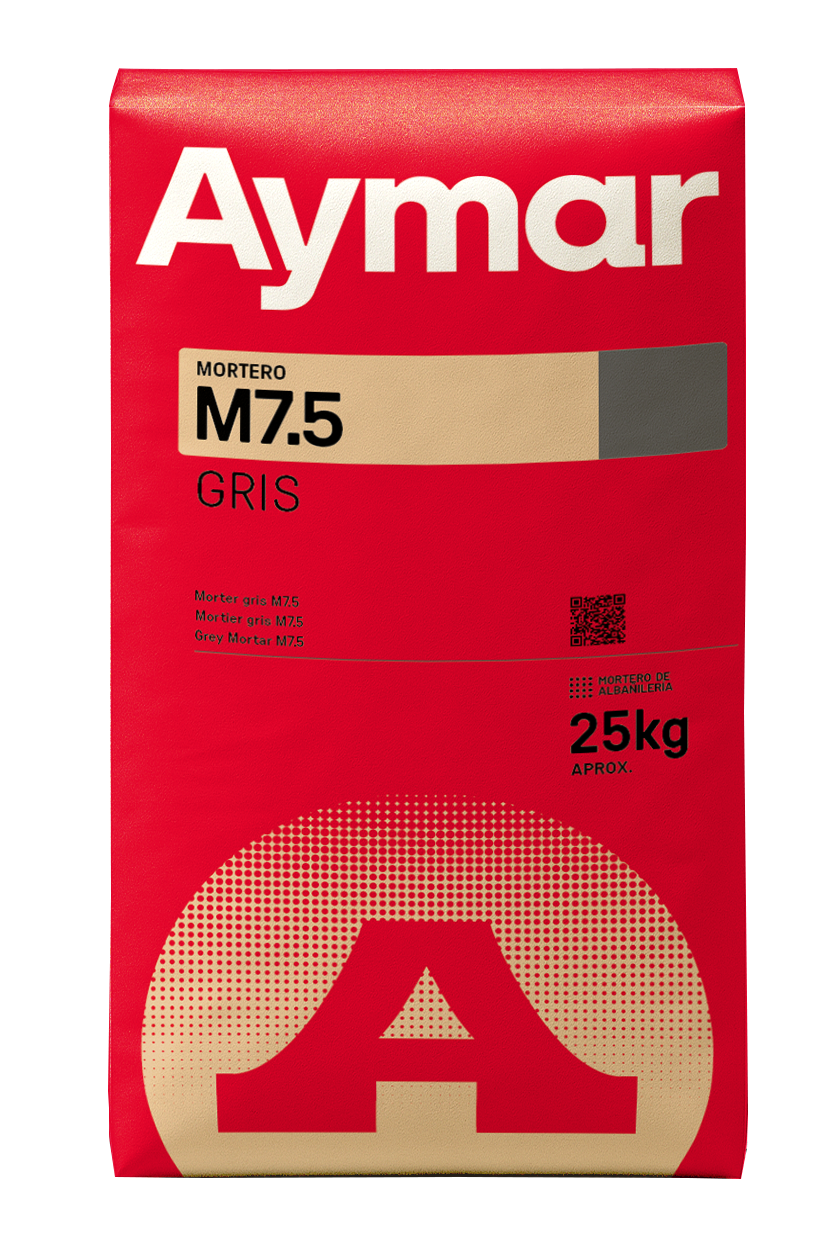 MORTERO SECO GRIS M7,5 AYMAR 25 KG - 2