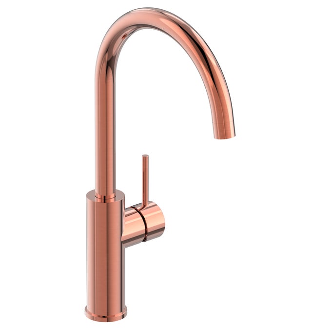GRIFO LAVABO MONOMANDO CAÑO ALTO ATLANTIS ROSADO