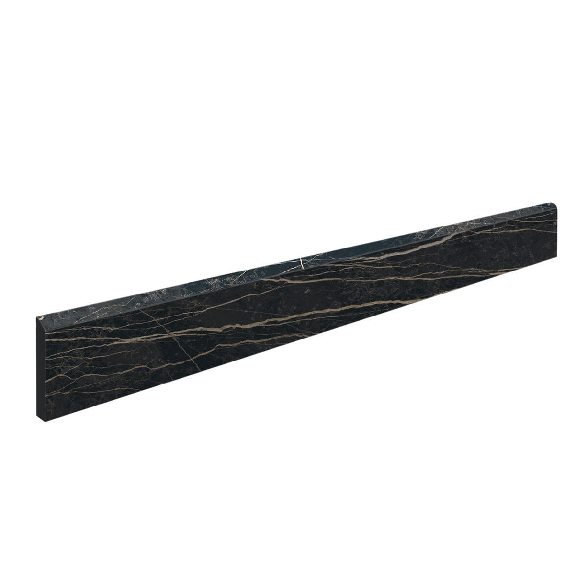 Lot de 2 plinthes Rimini, noir or, l. 4.6 x L. 60 cm, Ep.9 mm - 3