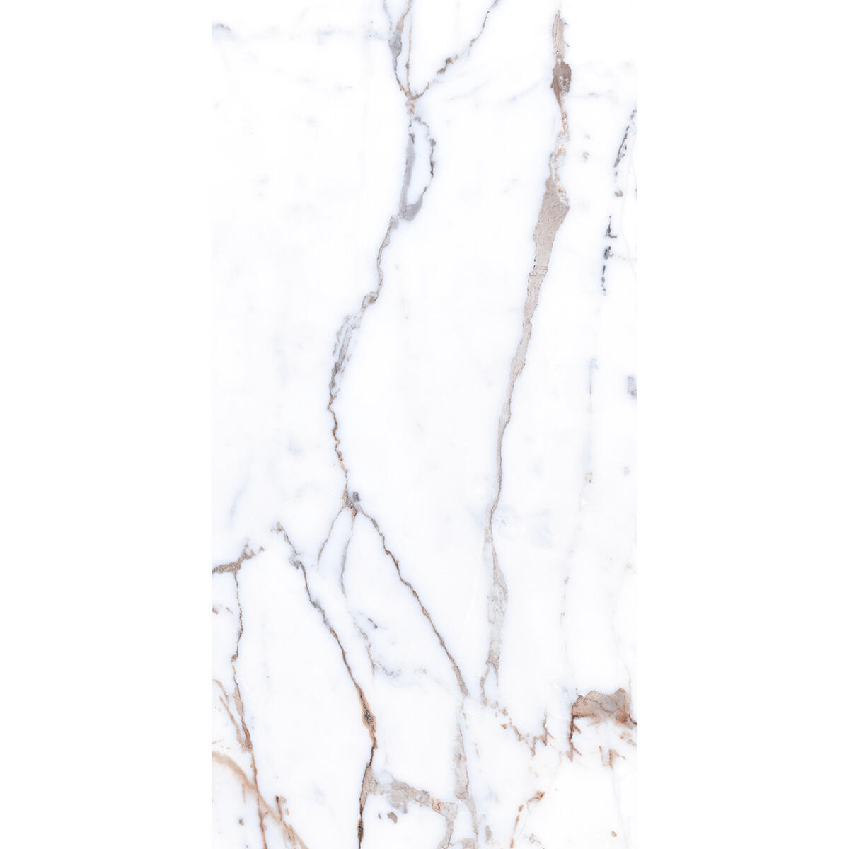 Carrelage sol / mur effet marbre blanc or Rimini l.60 x L.120 cm - 4