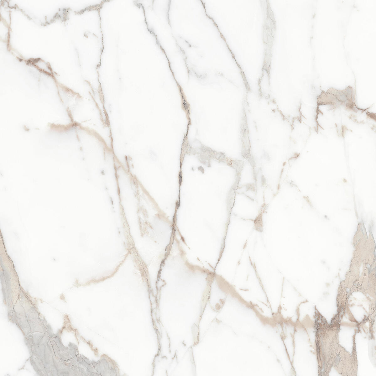 Carrelage sol / mur effet marbre blanc or Rimini l.60 x L.60 cm - 4