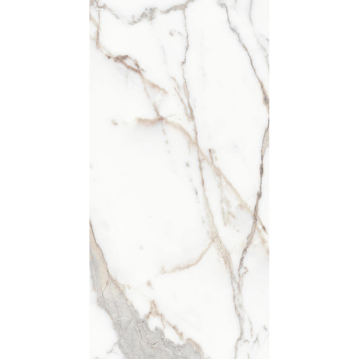 Carrelage sol / mur effet marbre blanc or Rimini l.30 x L.60 cm - 4