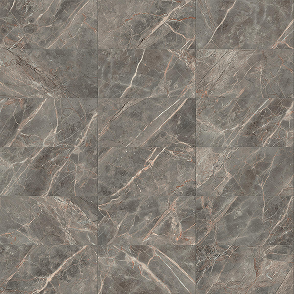 Carrelage sol / mur effet marbre marron Rimini l.60 x L.120 cm - 3