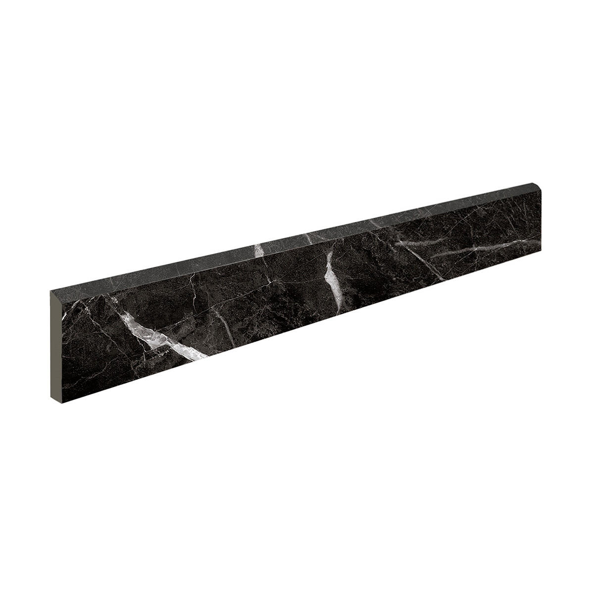Lot de 2 plinthes carrelage Rimini, noir, Ht.  x L. 60 cm, Ep.9 mm - 2