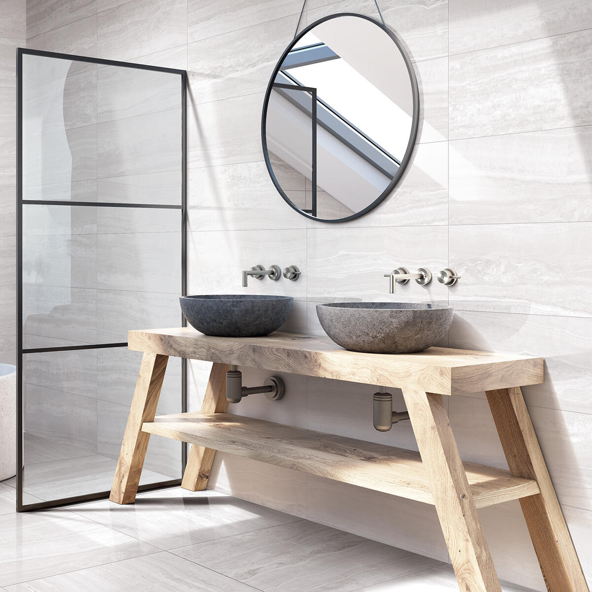 Carrelage sol / mur effet marbre onyx blanc Rimini l.30 x L.60 cm CERIM INSPIRED - 2