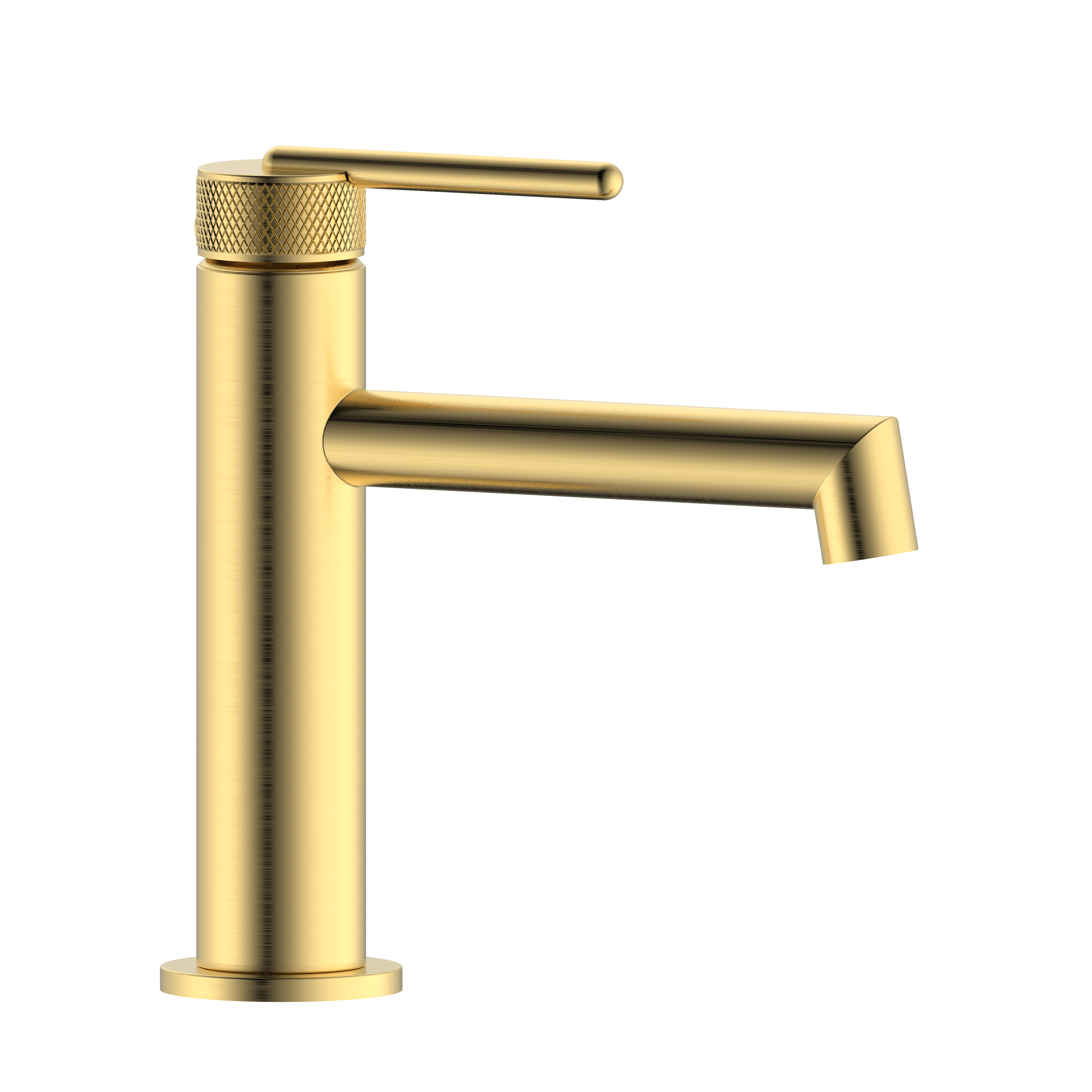 Bateria umywalkowa niska stojąca Dio złoto szczotkowane Valvex