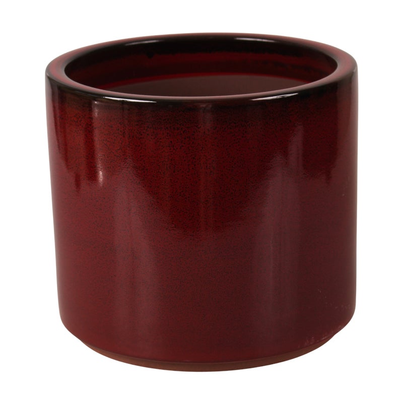 Doniczka szkliwiona czerwona 20 cm Cermax