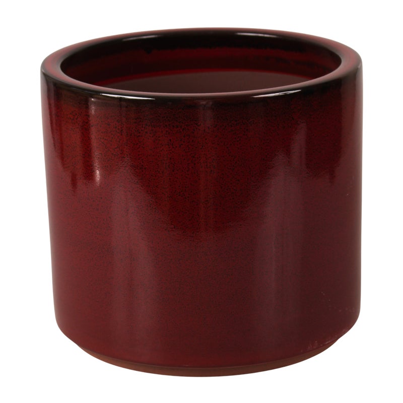 Doniczka szkliwiona czerwona 24 cm Cermax