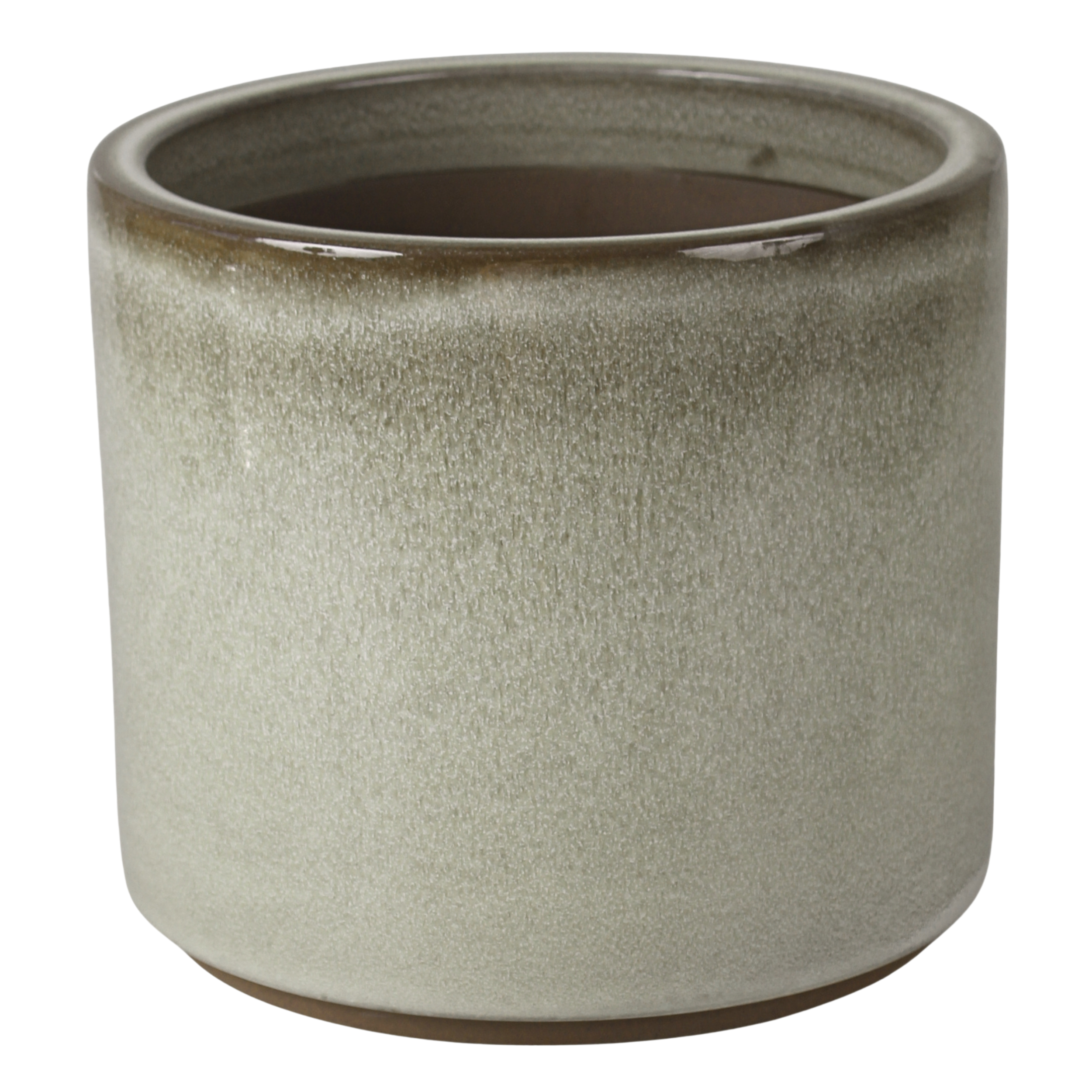 Doniczka szkliwiona szara 24 cm Cermax